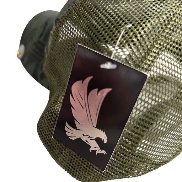 BLACK EAGLE Embroidered Rooster Camo Snapback Baseball Cap NWT - Picture 3 of 6